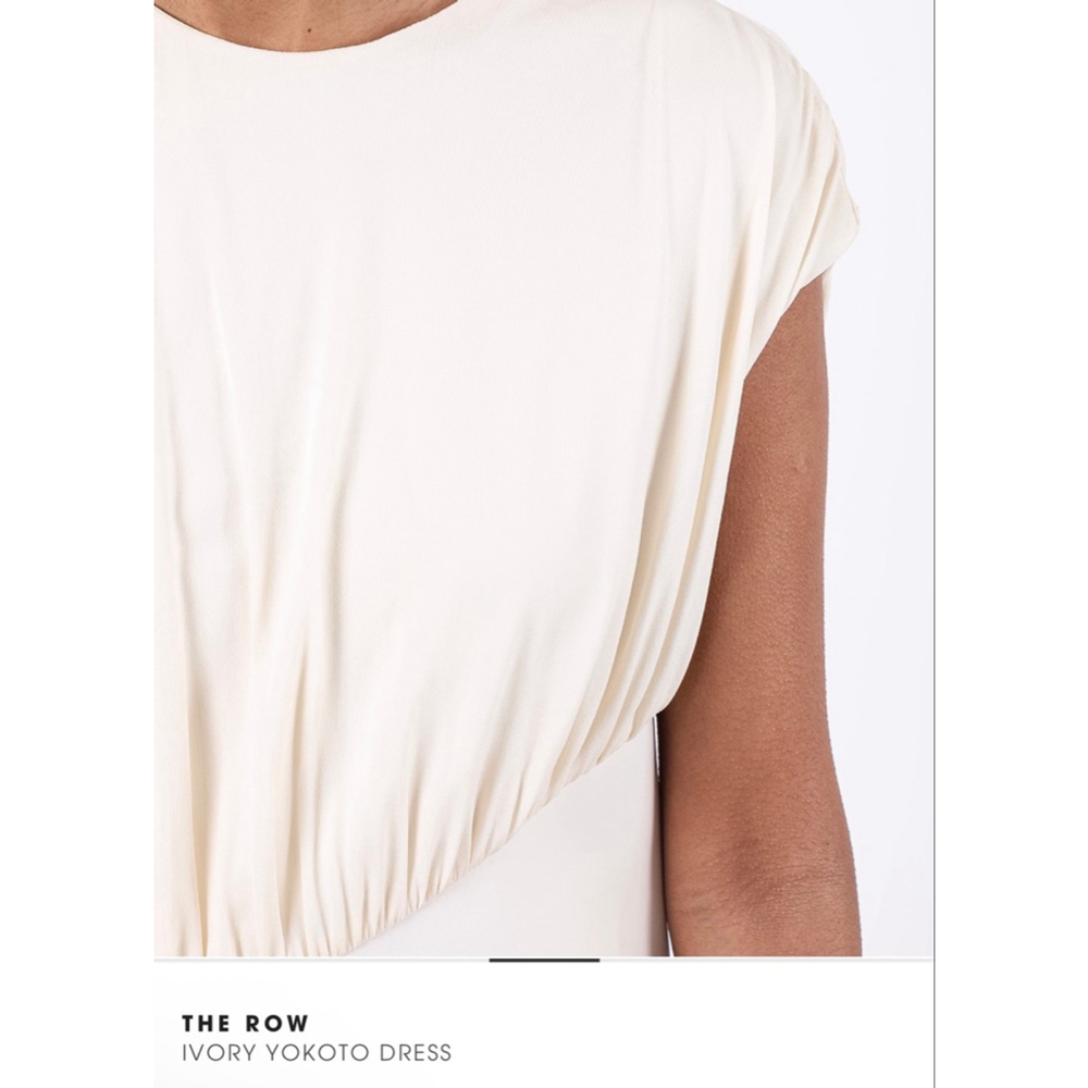 New The Row Ivory Yokoto Sleeveless Maxi Dress S/4 - Picture 5 of 5